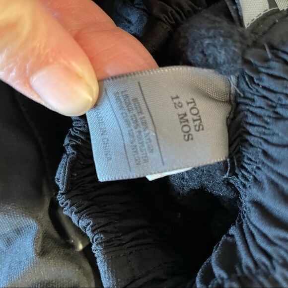 REI Baby Black Fleece Lined Snow Pants Size 12 Months - Picture 5 of 8